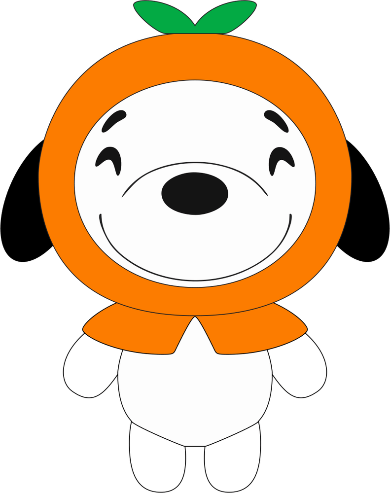 Orange Snoopy Keychain (5in)