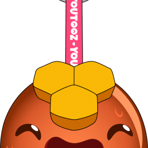 Radiant Honey Slime Keychain (5in)