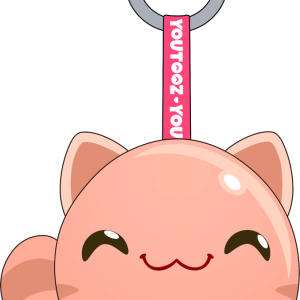 Radiant Cat Slime Keychain (5in)