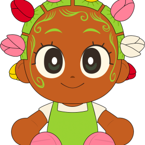 Tulip Bantu Knots Plush (9in)