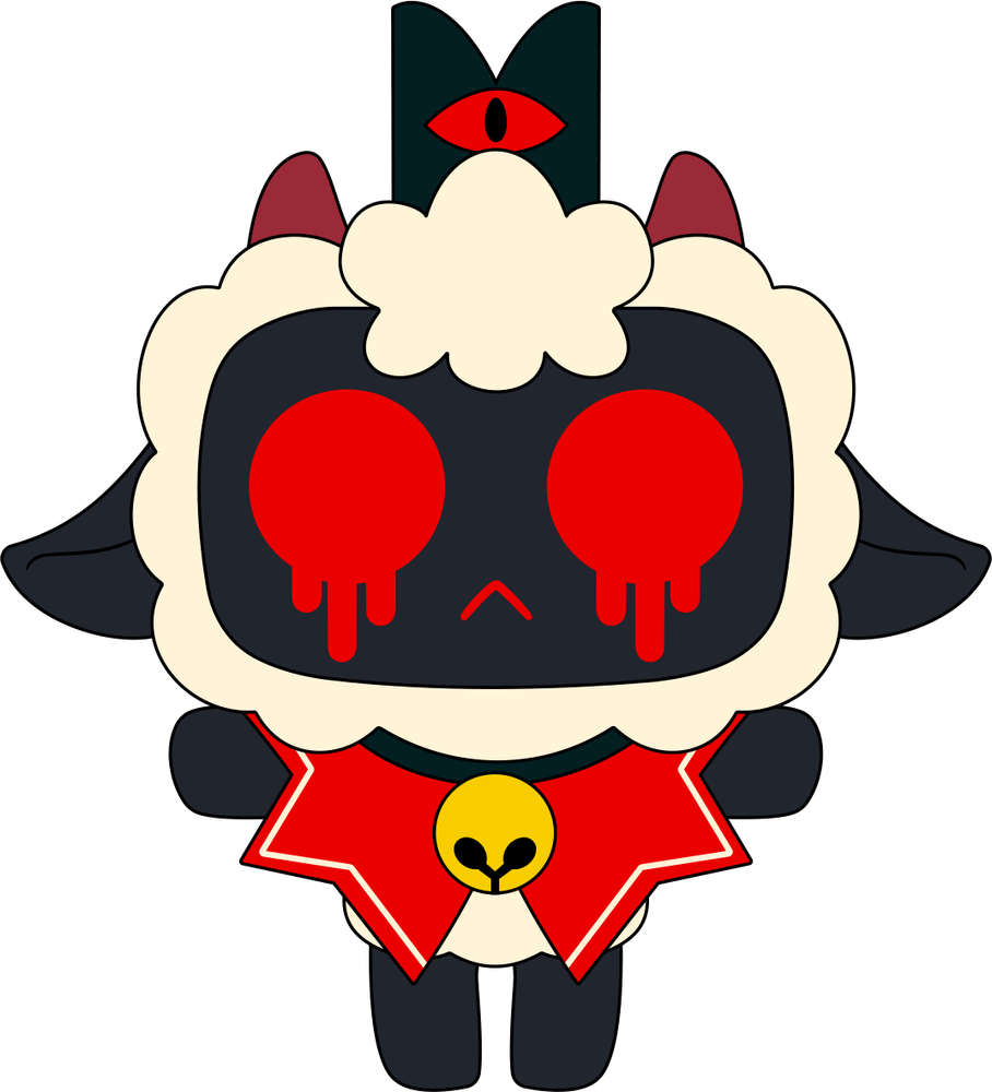Possessed Lamb Keychain (5in)