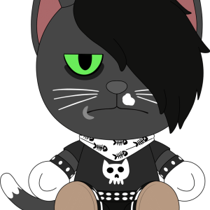 Emo Cat Plush (9in)