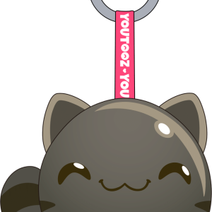 Cat Slime Keychain (5in)