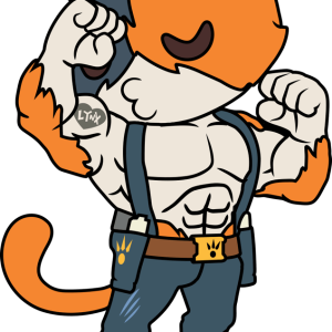 Meowscles Pin