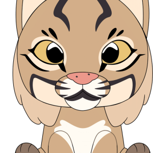 Meemie the Bobcat Plush (9in)