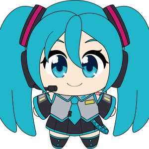 Hatsune Miku Keychain (5in)